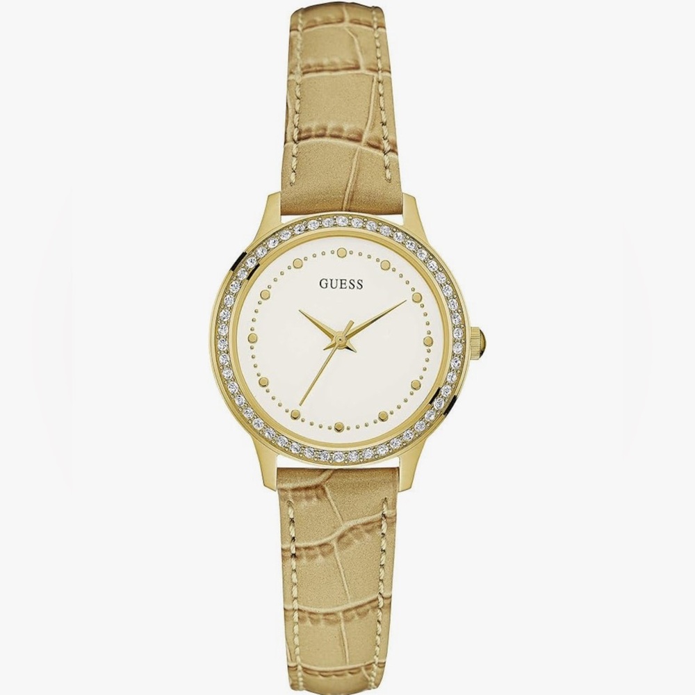 NWT - Guess Gold and Tan Watch - W0648L3